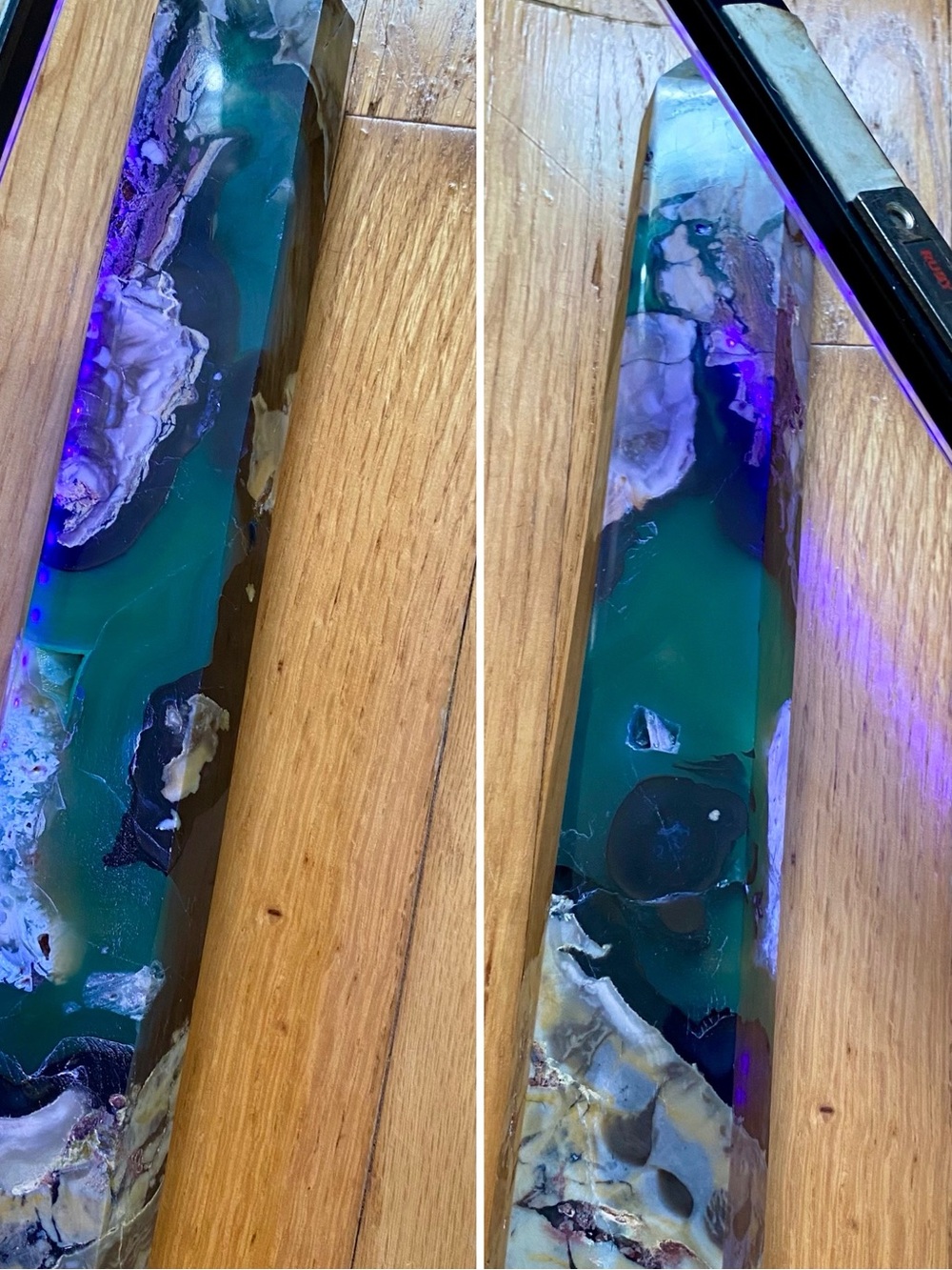 HUGE UV Reactive Volcano Agate Tower | 15” + 4.21lbs | Unique Druzy